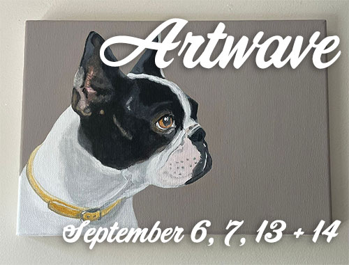 French bulldog painting